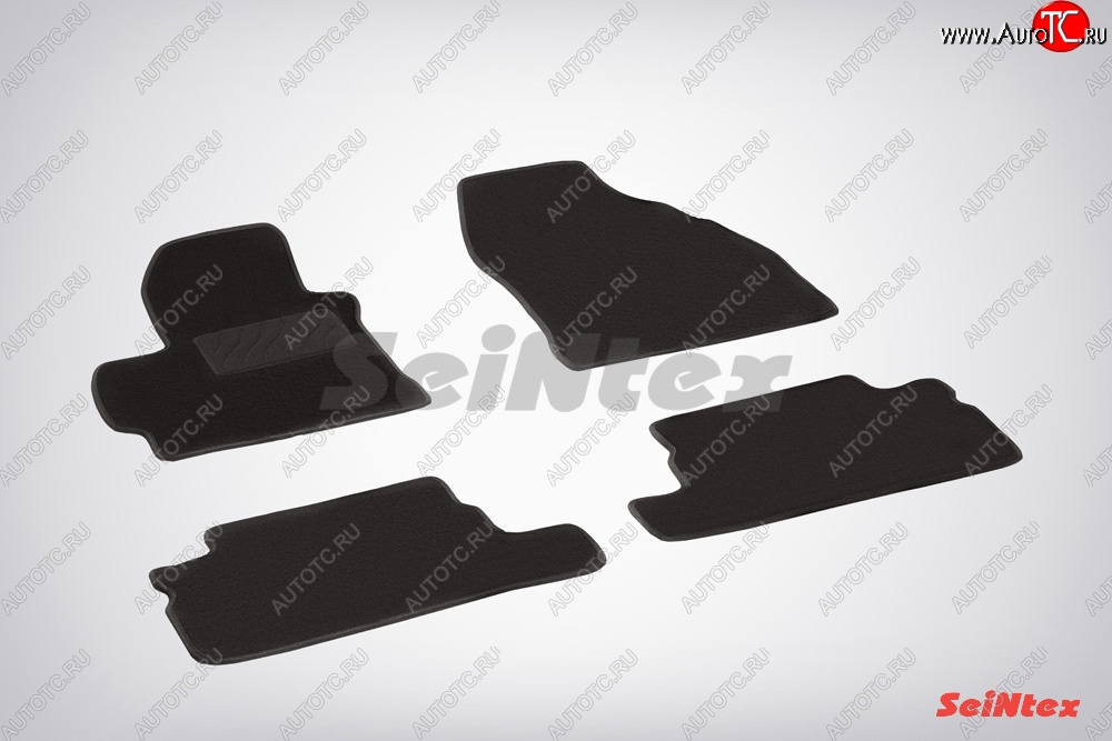 2 899 р. Износостойкие коврики в салон SeiNtex Premium LUX 4 шт. (ворсовые) Toyota Corolla E150 седан дорестайлинг (2006-2010)  с доставкой в г. Кемерово