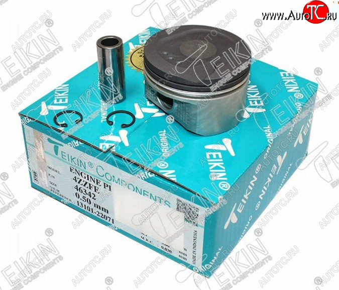 6 599 р. Комплект поршней с пальцами TEIKIN (4ZZ-FE)  Toyota Corolla ( E120,  E150) (2000-2013) седан дорестайлинг, универсал дорестайлинг, хэтчбек 5 дв. дорестайлинг, седан рестайлинг, универсал рестайлинг, хэтчбек рестайлинг  с доставкой в г. Кемерово