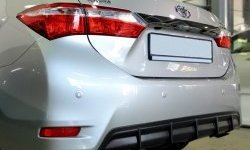 5 799 р. Диффузор заднего бампера Sport Toyota Corolla E180 дорестайлинг (2013-2016) (Неокрашенная)  с доставкой в г. Кемерово. Увеличить фотографию 2