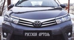 1 049 р. Реснички на фары RA  Toyota Corolla  E180 (2013-2016) дорестайлинг (Неокрашенные)  с доставкой в г. Кемерово. Увеличить фотографию 3