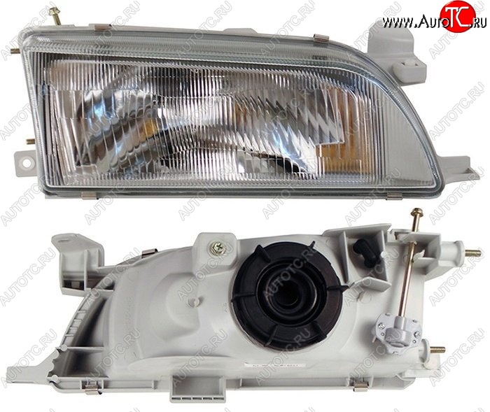 2 599 р. Правая фара SAT (стекло) Toyota Corolla E100 универсал (1991-2002)  с доставкой в г. Кемерово