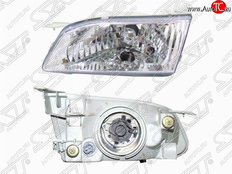 2 149 р. Правая фара SAT (хрусталь) Toyota Corolla E110 хэтчбек 5 дв. дорестайлинг (1997-2000)  с доставкой в г. Кемерово