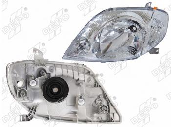 7 399 р. Левая передняя фара DEPO (Евросвет) Toyota Corolla E110 хэтчбек 5 дв. рестайлинг (2000-2002)  с доставкой в г. Кемерово. Увеличить фотографию 1
