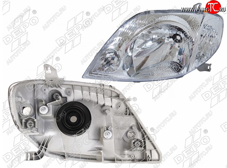7 399 р. Левая передняя фара DEPO (Евросвет) Toyota Corolla E110 хэтчбек 5 дв. рестайлинг (2000-2002)  с доставкой в г. Кемерово