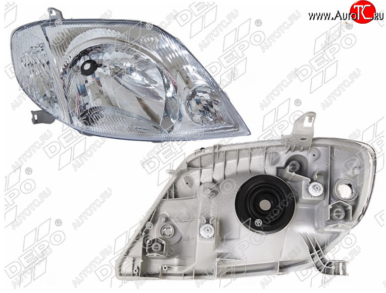 7 399 р. Правая передняя фара DEPO (Евросвет) Toyota Corolla E110 хэтчбек 5 дв. рестайлинг (2000-2002)  с доставкой в г. Кемерово