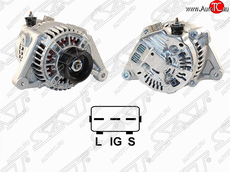 9 999 р. Генератор (90A/ 12V) (1ZZ) SAT Toyota Corolla E120 седан дорестайлинг (2000-2004)  с доставкой в г. Кемерово