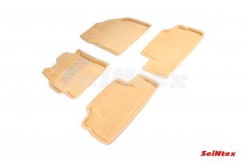 5 449 р. Комплект ворсовых ковриков в салон Seintex (3D) Toyota Corolla E150 седан рестайлинг (2009-2013) (Черный)  с доставкой в г. Кемерово. Увеличить фотографию 3