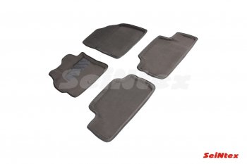 5 449 р. Комплект ворсовых ковриков в салон Seintex (3D) Toyota Corolla E150 седан рестайлинг (2009-2013) (Черный)  с доставкой в г. Кемерово. Увеличить фотографию 2