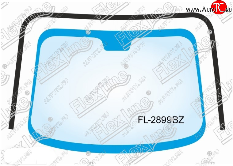 2 349 р. Молдинг лобового стекла FlexLine Toyota Corolla E150 седан рестайлинг (2009-2013)  с доставкой в г. Кемерово