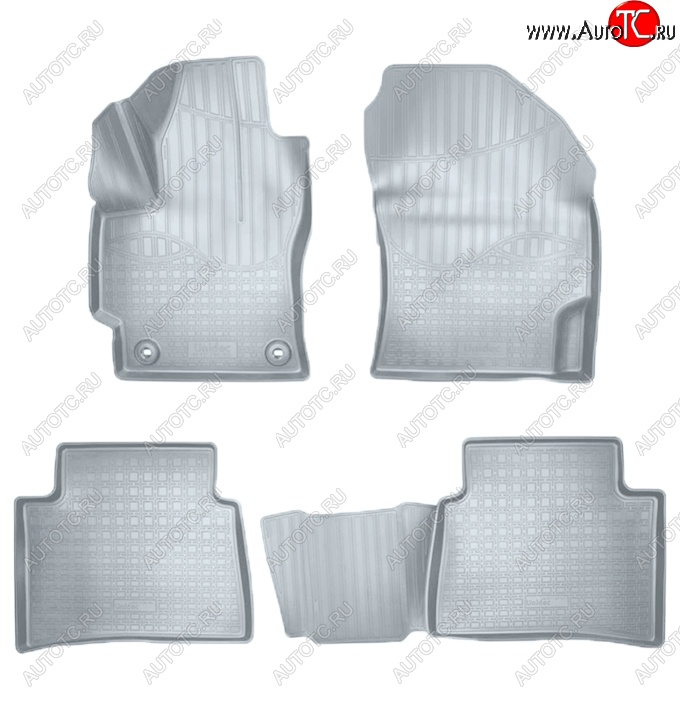 2 999 р. Коврики салонные Noplast (3D)  Toyota Corolla  E210 (2018-2022) седан дорестайлинг, универсал дорестайлинг, хэтчбэк 5 дв. дорестайлинг (Серые)  с доставкой в г. Кемерово