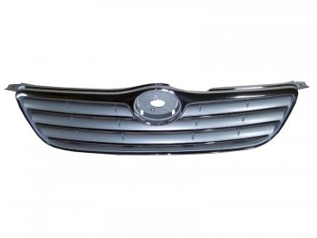 Решётка радиатора (серая с хромом) SAT Toyota Corolla Fielder  E120 (2002-2004) универсал 1-ый рестайлинг