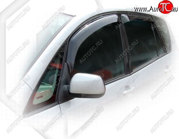 2 799 р. Дефлектора окон CA-Plastic Toyota Corolla Verso Е120 (2001-2004) (Classic полупрозрачный, Без хром.молдинга)  с доставкой в г. Кемерово