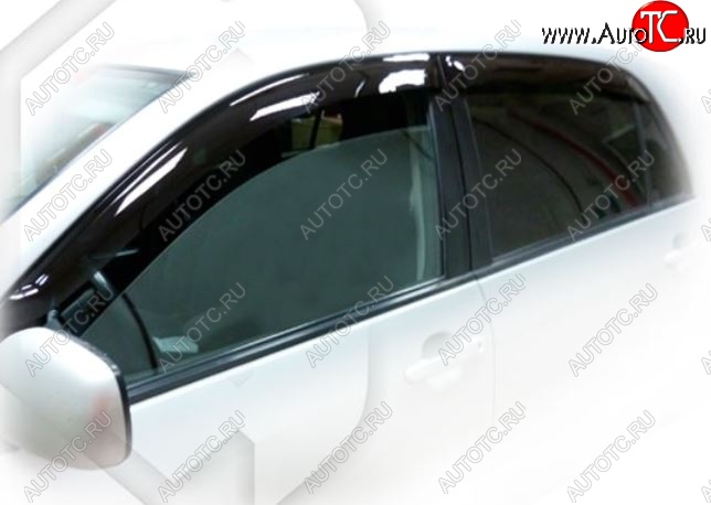 1 999 р. Дефлектора окон Allex (E121-124) CA-Plastic Toyota Corolla E120 хэтчбек 5 дв. дорестайлинг (2000-2004) (Classic полупрозрачный, Без хром.молдинга, Крепление только на скотч)  с доставкой в г. Кемерово