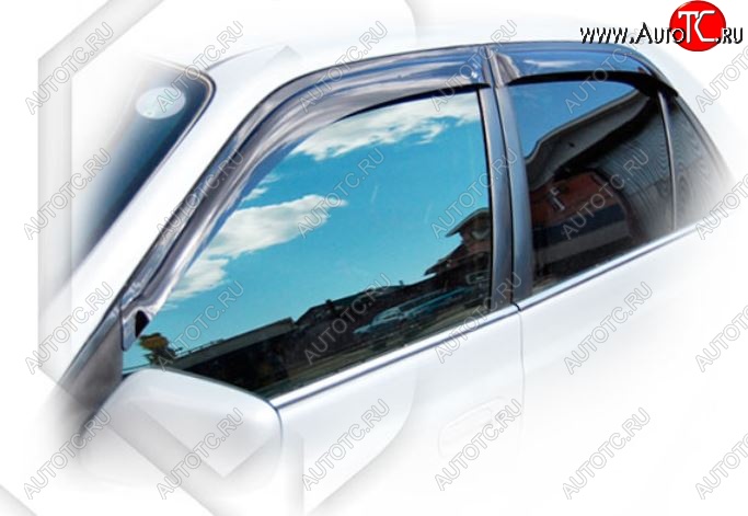 2 159 р. Дефлектора окон CA-Plastic  Toyota Corona Premio  T210 (1996-1997) дорестайлинг (Classic полупрозрачный, Без хром.молдинга, Крепление только на скотч)  с доставкой в г. Кемерово