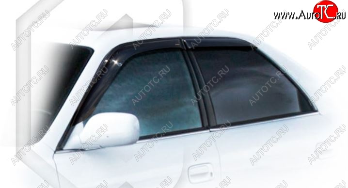 2 159 р. Дефлектора окон CA-Plastiс  Toyota Cresta  X100 (1996-1998) дорестайлинг (Classic полупрозрачный, Без хром.молдинга)  с доставкой в г. Кемерово