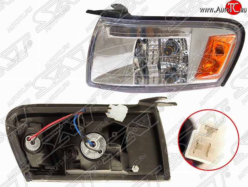 859 р. Передний габарит SAT (хрусталь, левая)  Toyota Cresta  X90 (1992-1996)  с доставкой в г. Кемерово