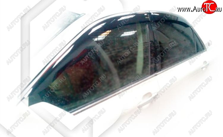1 999 р. Дефлектора окон CA-Plastic Toyota Crown S180 седан рестайлинг (2005-2008) (Classic полупрозрачный, Без хром.молдинга)  с доставкой в г. Кемерово