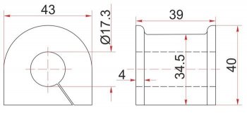 201 р. Резиновая втулка заднего стабилизатора (D=17.3) SAT  Toyota Crown  S150 (1995-2001) седан дорестайлинг, седан рестайлинг  с доставкой в г. Кемерово. Увеличить фотографию 1