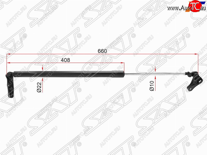 1 069 р. Левый упор багажника SAT  Toyota Estima  AHR10,XR30, XR40 (2000-2006)  с доставкой в г. Кемерово