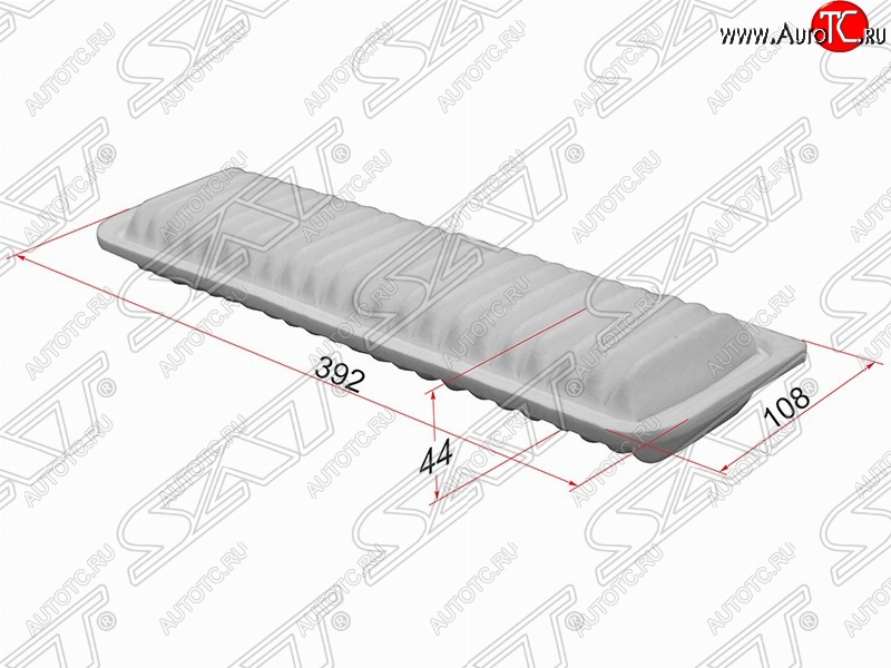 389 р. Фильтр воздушный двигателя SAT (392х108х44 mm)  Toyota Estima  AHR20,XR50 - Vellfire  с доставкой в г. Кемерово