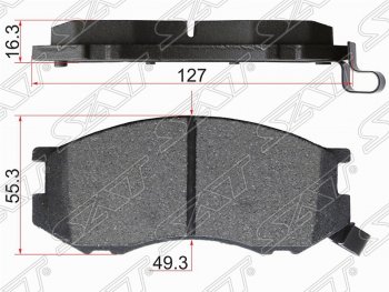 Колодки тормозные (передние) SAT Toyota Estima XR10,XR20 (1990-1999)