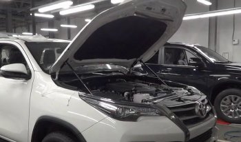 2 049 р. Упоры капота Russtal Toyota Fortuner AN160 дорестайлинг (2015-2020)  с доставкой в г. Кемерово. Увеличить фотографию 1