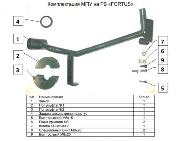 11 599 р. Замок рулевого вала FORTUS (бесштыревой) Toyota Fortuner AN160 дорестайлинг (2015-2020)  с доставкой в г. Кемерово. Увеличить фотографию 3