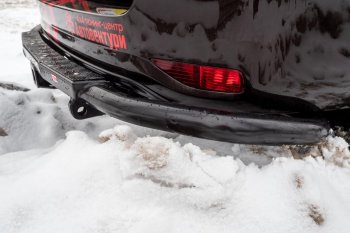 50 189 р. Бампер силовой задний РИФ Toyota Fortuner AN160 дорестайлинг (2015-2020) (С квадратом под фаркоп)  с доставкой в г. Кемерово. Увеличить фотографию 5
