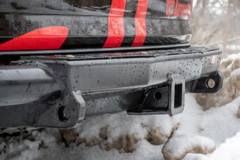 50 189 р. Бампер силовой задний РИФ Toyota Fortuner AN160 дорестайлинг (2015-2020) (С квадратом под фаркоп)  с доставкой в г. Кемерово. Увеличить фотографию 8