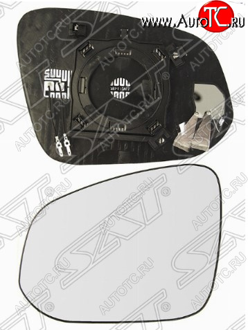 699 р. Левое полотно зеркала SAT (сферическое с обогревом) Toyota Fortuner AN160 дорестайлинг (2015-2020)  с доставкой в г. Кемерово