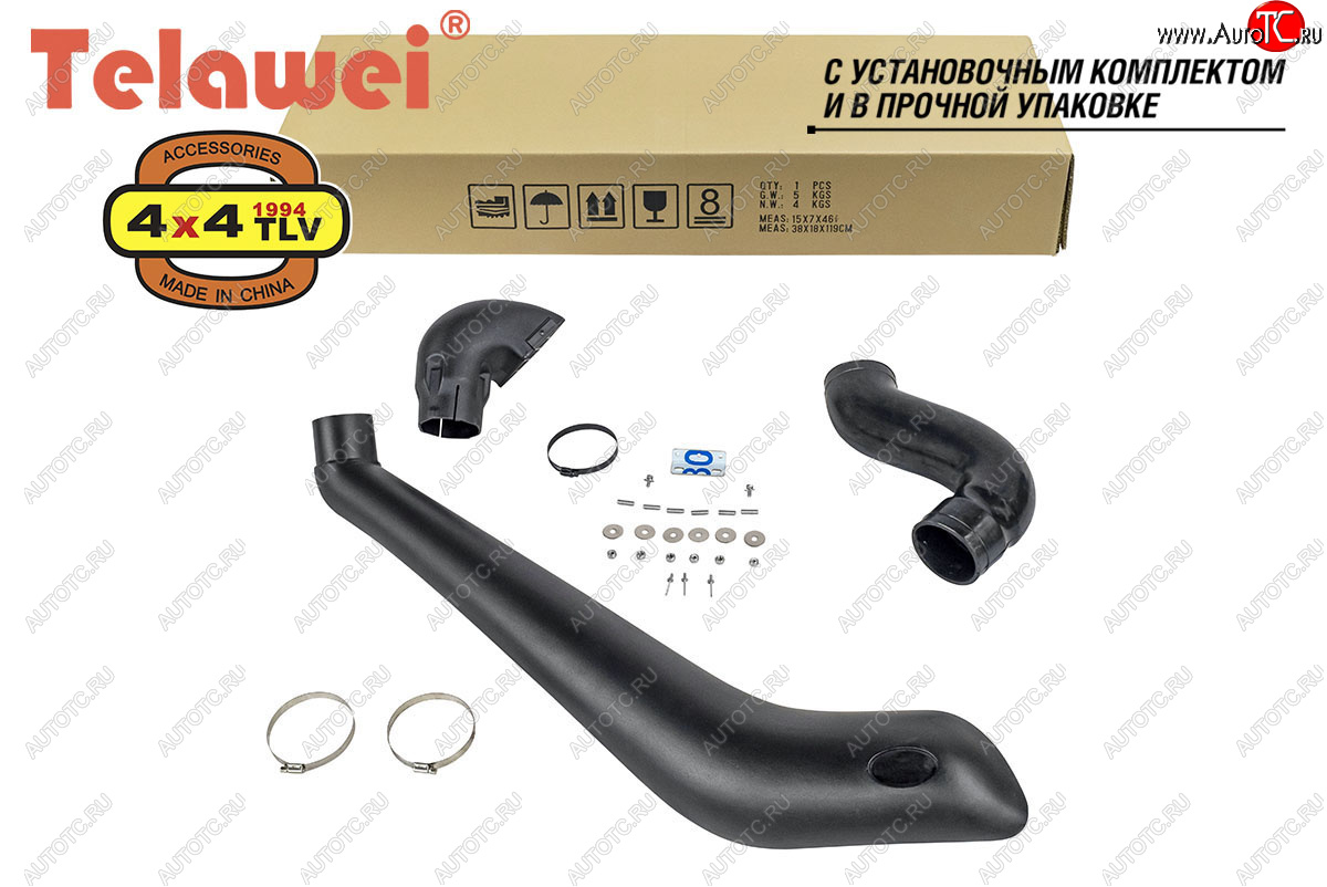 9 349 р. Шноркель (2.8D (1GD-FTV), бензин) Telawei Toyota Fortuner AN160 дорестайлинг (2015-2020)  с доставкой в г. Кемерово