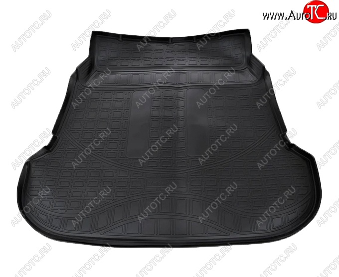 2 799 р. Коврик в багажник Norplast (сложенный 3 ряд) Toyota Fortuner AN160 дорестайлинг (2015-2020) (Черный)  с доставкой в г. Кемерово