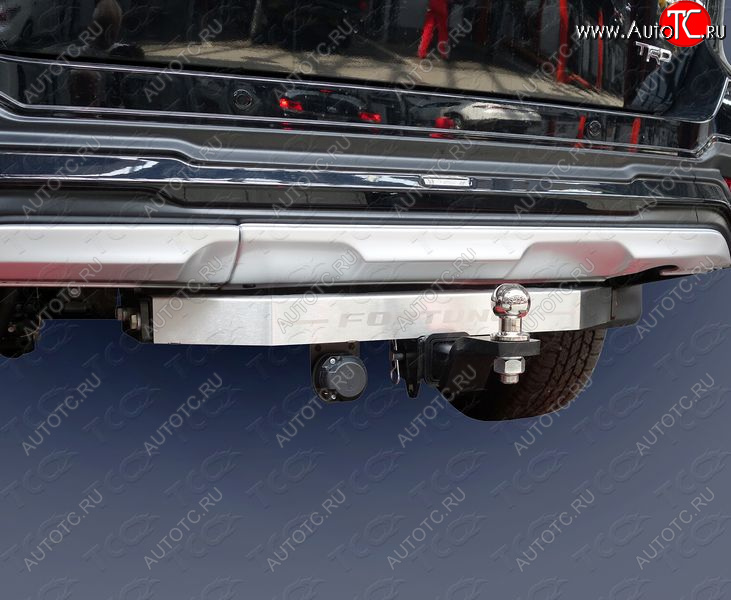 26 649 р. Фаркоп (тягово-сцепное устройство) TRD TCC Toyota Fortuner AN160 дорестайлинг (2015-2020) (оцинкованный, шар Е нержавейка, надпись Fortuner)  с доставкой в г. Кемерово