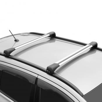 17 089 р. Багажник в сборе на низкие рейлинги LUX BRIDGE  Toyota Fortuner  AN160 (2015-2025) дорестайлинг, рестайлинг (серебро)  с доставкой в г. Кемерово. Увеличить фотографию 2