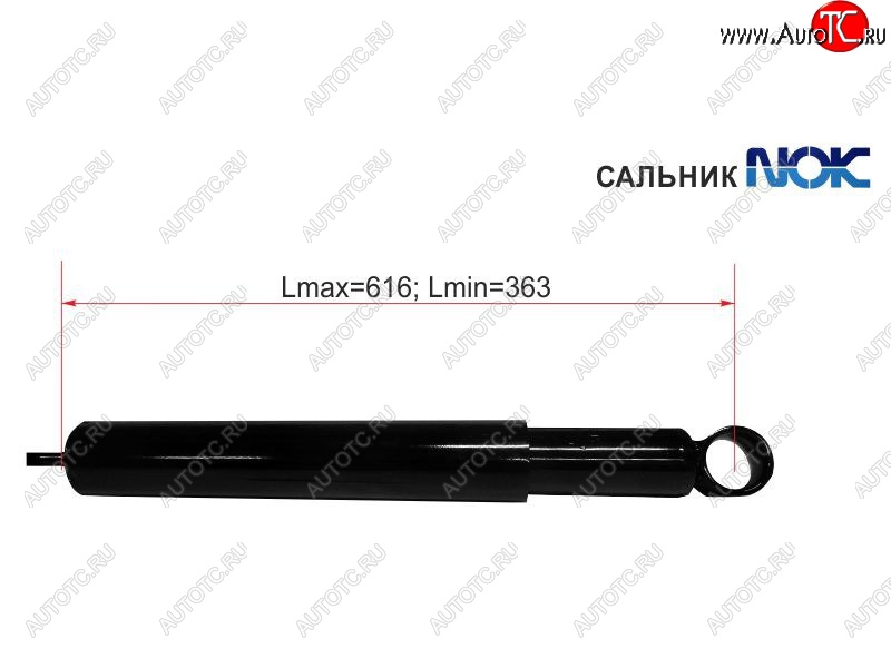 1 899 р. Амортизатор задний LH=RH SAT Toyota Gaia XM10 дорестайлинг (1998-2001)  с доставкой в г. Кемерово