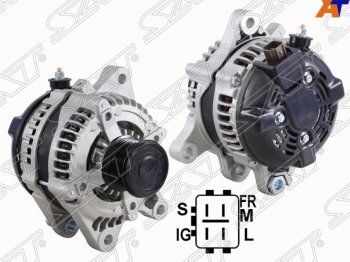 Генератор SAT (2,7 2TRFE 130A) Toyota Hiace  H200 (2004-2017) минивэн (Япония) дорестайлинг , минивэн (Япония) 1-ый рестайлинг, минивэн (Япония) 2-ой рестайлинг, минивэн (Япония) 3-ий рестайлинг