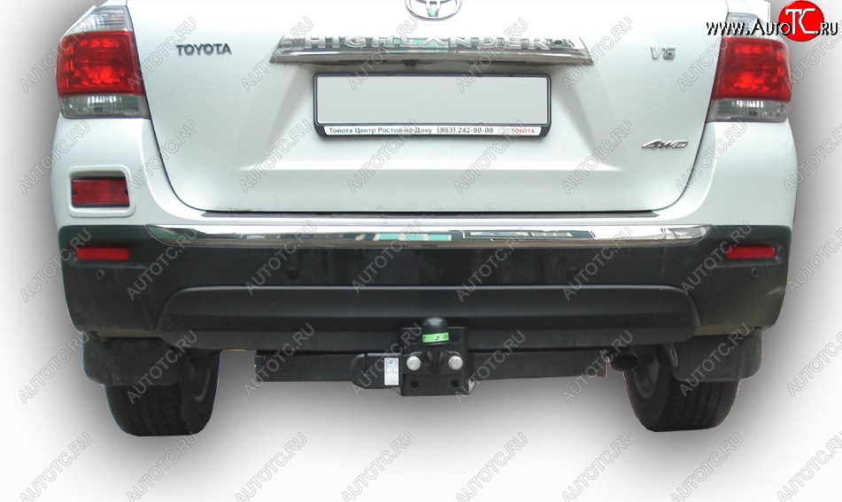 65 999 р. Фаркоп Лидер Плюс (съемный шар тип F) Toyota Highlander XU40 рестайлинг (2010-2013) (Без электропакета)  с доставкой в г. Кемерово