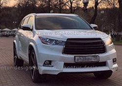 12 999 р. Комплект накладок на колёсные арки TopKontur Design Toyota Highlander XU50 дорестайлинг (2013-2017)  с доставкой в г. Кемерово. Увеличить фотографию 2