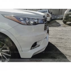 2 199 р. Реснички на фары TopKontur Design Toyota Highlander XU50 дорестайлинг (2013-2017) (Неокрашенные)  с доставкой в г. Кемерово. Увеличить фотографию 4