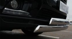 16 499 р. Защита переднего бампера (2 трубыØ75х42 мм, нержавейка) Russtal Toyota Highlander XU50 дорестайлинг (2013-2017)  с доставкой в г. Кемерово. Увеличить фотографию 3
