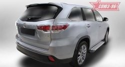 9 089 р. Пороги из алюминиевого профиля Souz-96  Toyota Highlander  XU50 (2013-2017) дорестайлинг  с доставкой в г. Кемерово. Увеличить фотографию 2