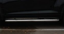 33 999 р. Широкая защита порогов SLITKOFF  Toyota Highlander  XU50 (2013-2017) дорестайлинг  с доставкой в г. Кемерово. Увеличить фотографию 2
