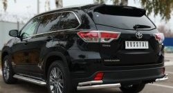 33 999 р. Широкая защита порогов SLITKOFF  Toyota Highlander  XU50 (2013-2017) дорестайлинг  с доставкой в г. Кемерово. Увеличить фотографию 3
