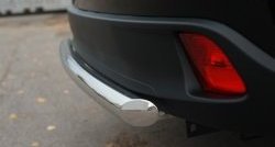 16 249 р. Защита заднего бампера (Ø63 мм, нержавейка) SLITKOFF  Toyota Highlander  XU50 (2013-2017) дорестайлинг  с доставкой в г. Кемерово. Увеличить фотографию 4
