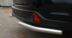 14 949 р. Защита заднего бампера (Ø63 мм уголки, нержавейка) SLITKOFF  Toyota Highlander  XU50 (2013-2017) дорестайлинг  с доставкой в г. Кемерово. Увеличить фотографию 4