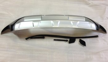 6 299 р. Накладка на передний бампер SuvStyle Toyota Highlander XU50 дорестайлинг (2013-2017) (Неокрашенная)  с доставкой в г. Кемерово. Увеличить фотографию 2