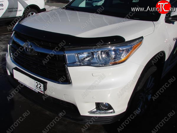 3 689 р. Дефлектор капота SIM Toyota Highlander XU50 дорестайлинг (2013-2017)  с доставкой в г. Кемерово