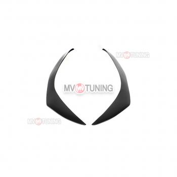 2 599 р. Реснички на фары MV-Tuning  Toyota Highlander  XU50 (2013-2017) дорестайлинг (Неокрашенные)  с доставкой в г. Кемерово. Увеличить фотографию 2
