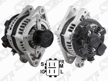 13 699 р. Генератор (150A/ 12V) (2GRFE) SAT Toyota Highlander XU50 дорестайлинг (2013-2017)  с доставкой в г. Кемерово. Увеличить фотографию 1