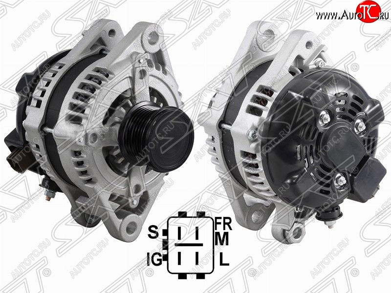 13 699 р. Генератор (150A/ 12V) (2GRFE) SAT Toyota Highlander XU50 дорестайлинг (2013-2017)  с доставкой в г. Кемерово